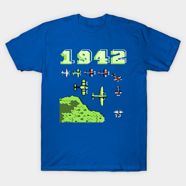 1942 Pacific T-Shirt by Retro8Bit Fashion Store